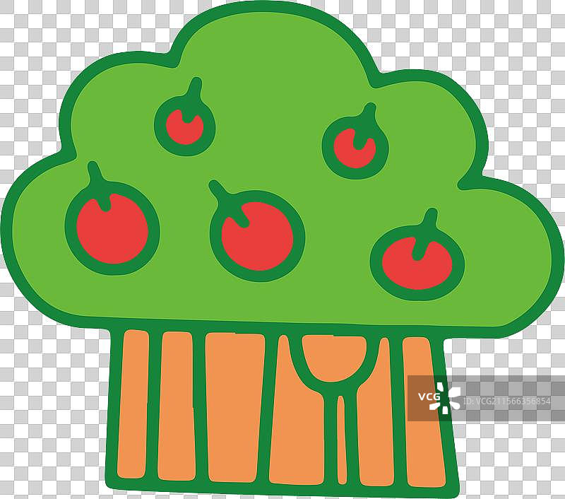 夏天 环保 树木 大暑 大树 生长 植树节 插画 元素图片素材