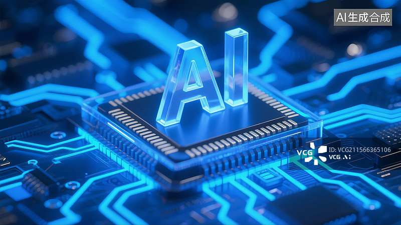 【AI数字艺术】AI芯片核心图片素材