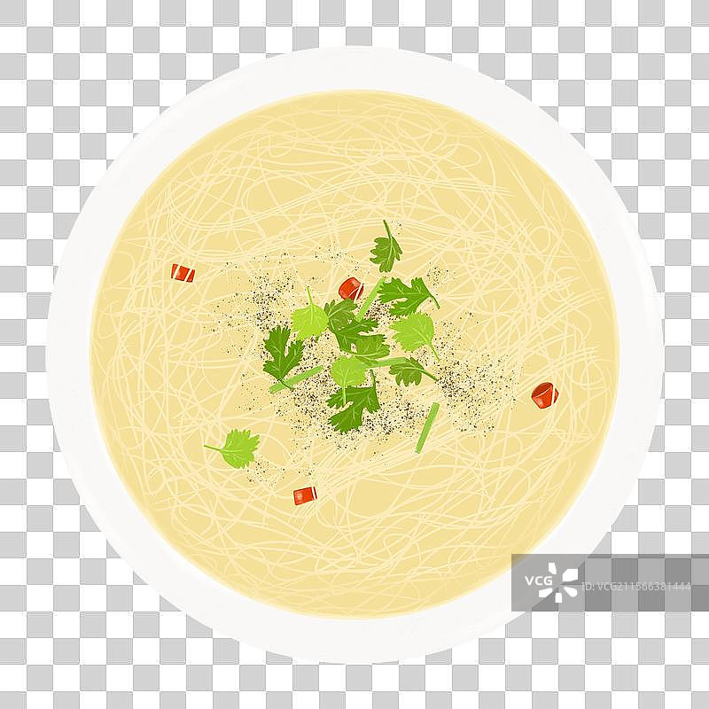 宿迁特色美食插画软兜干丝图片素材