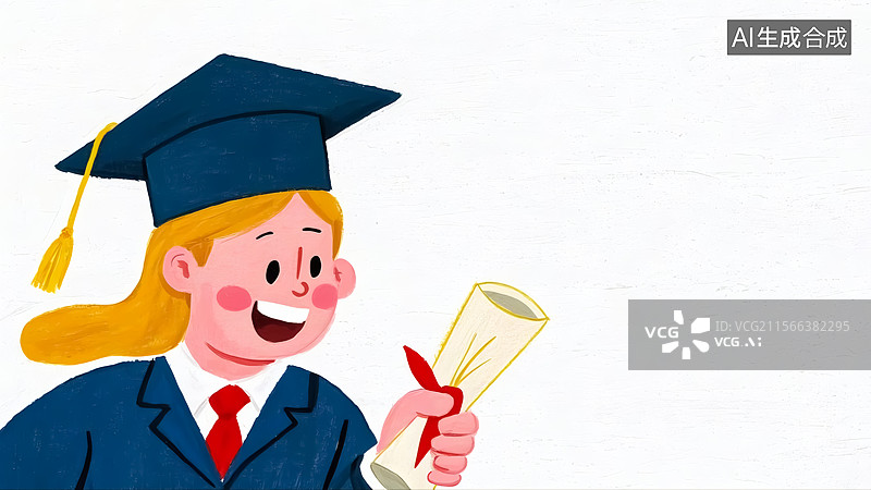 【AI数字艺术】毕业典礼插画图片素材