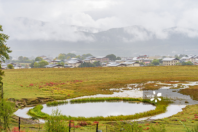 秋天的乡村田园风光图片素材