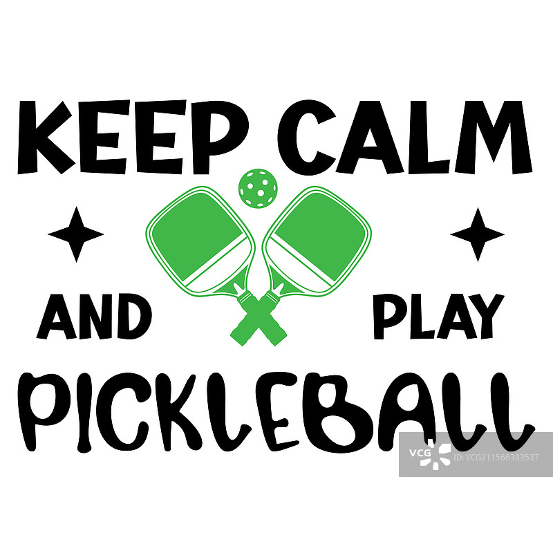 保持冷静，打皮克球 T 恤设计图片素材