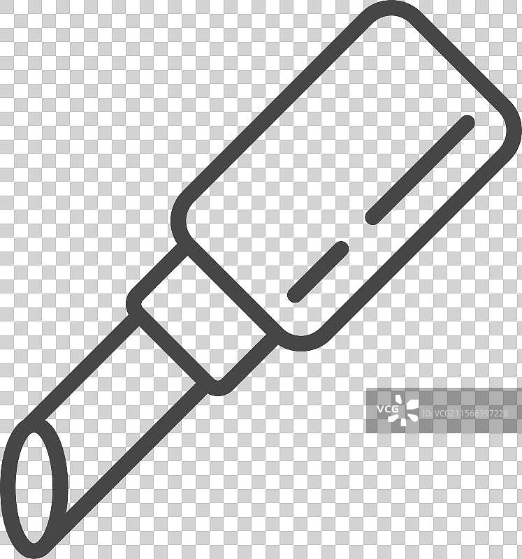 化妆品和美容线性图标图片素材