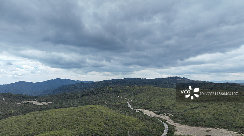 航拍格萨拉地质公园 生态园区图片素材