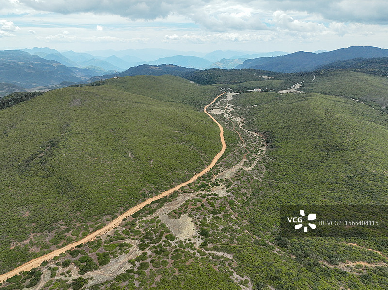 航拍格萨拉地质公园 生态园区图片素材