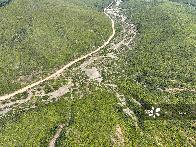 航拍格萨拉地质公园 生态园区图片素材