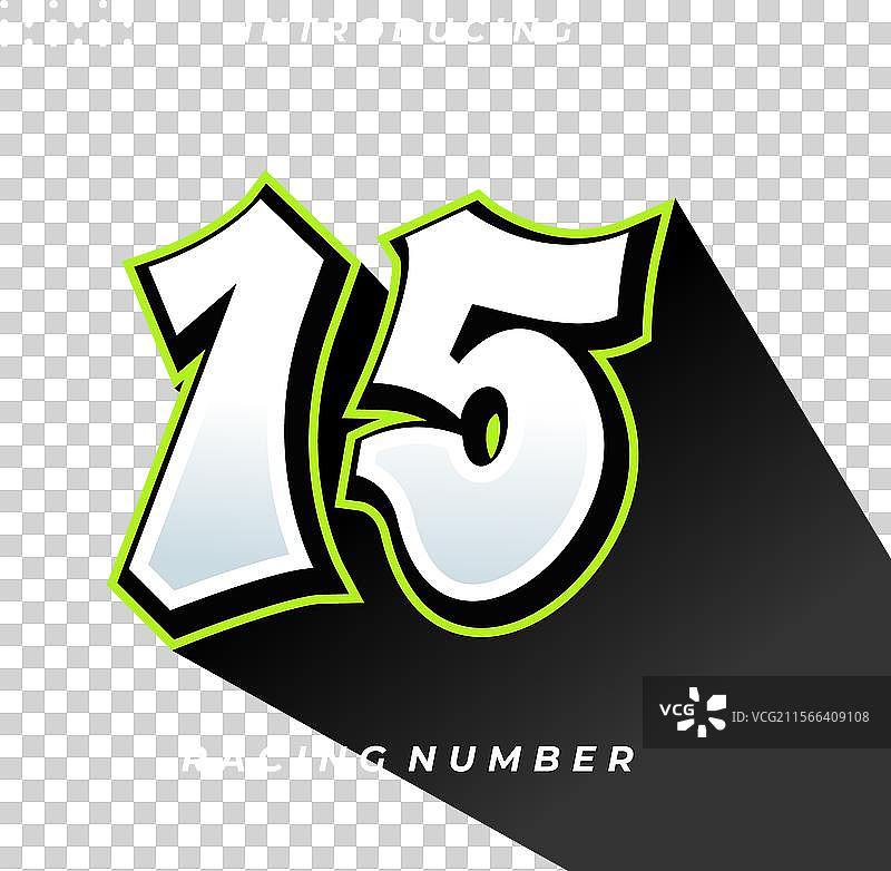 高级贴纸赛车号码模板图片素材