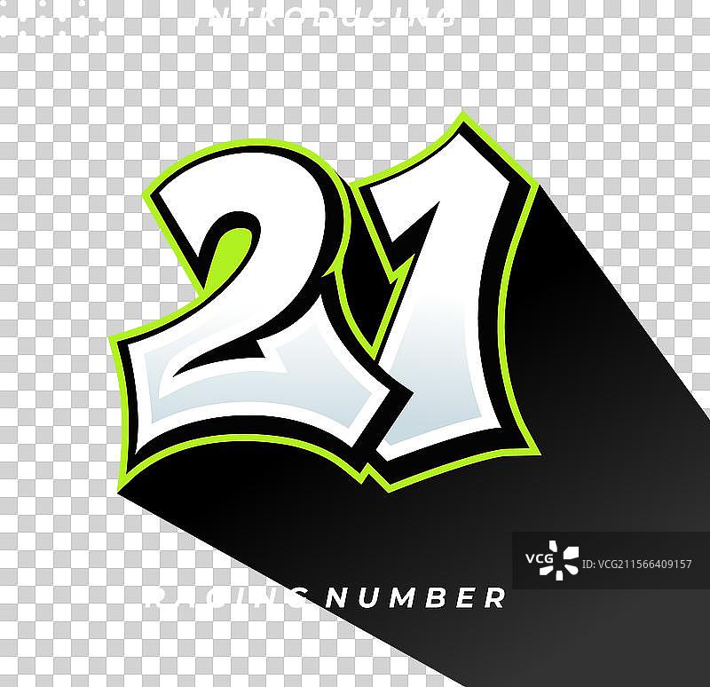 高级贴纸赛车号码模板图片素材