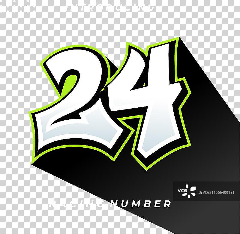 高级贴纸赛车号码模板图片素材