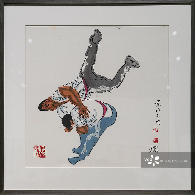 上海，世博会博物馆，“如此漫长﹒如此浓郁——黄永玉新作展”，黄永玉，《揣》，纸本设色图片素材