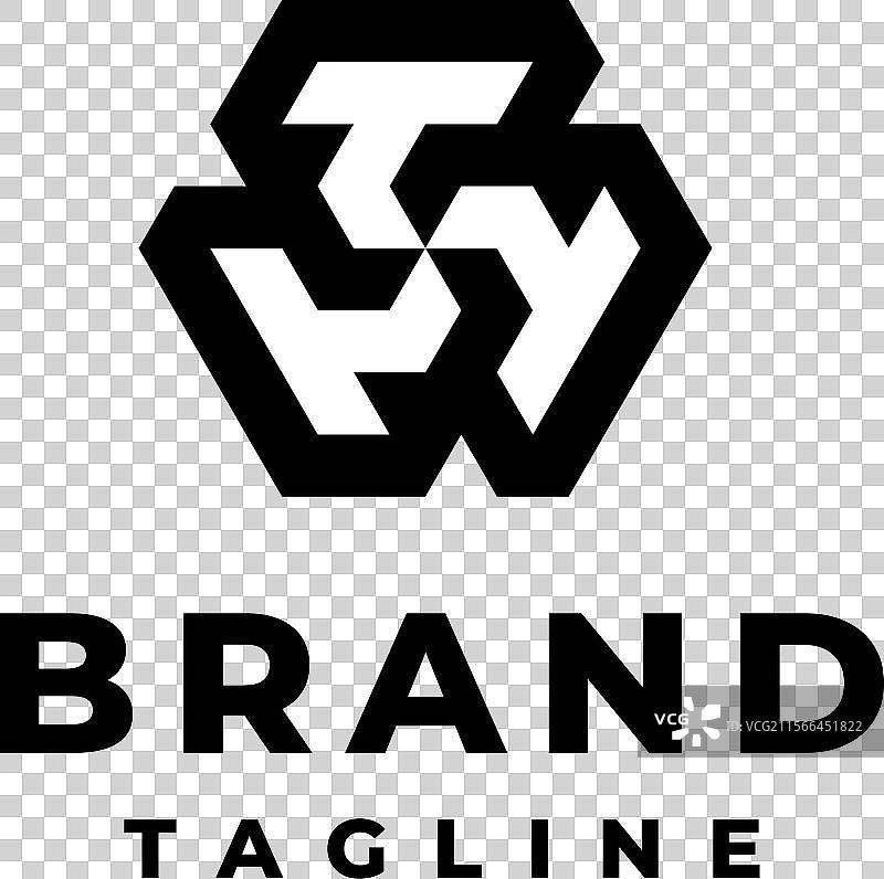 简单的字母ttt标志设计图片素材