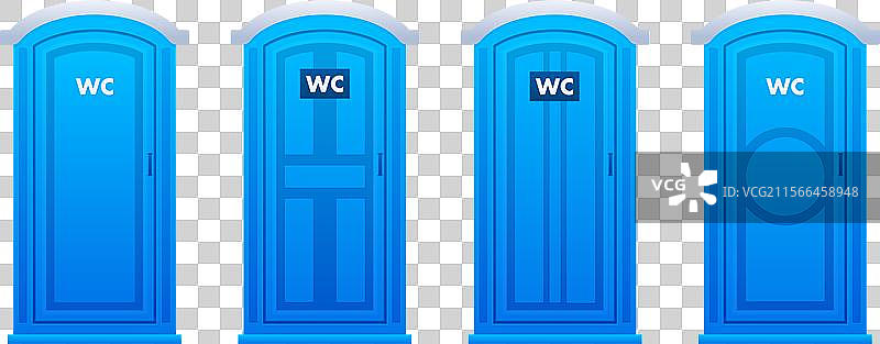 公共生物厕所 移动式塑料厕所图片素材