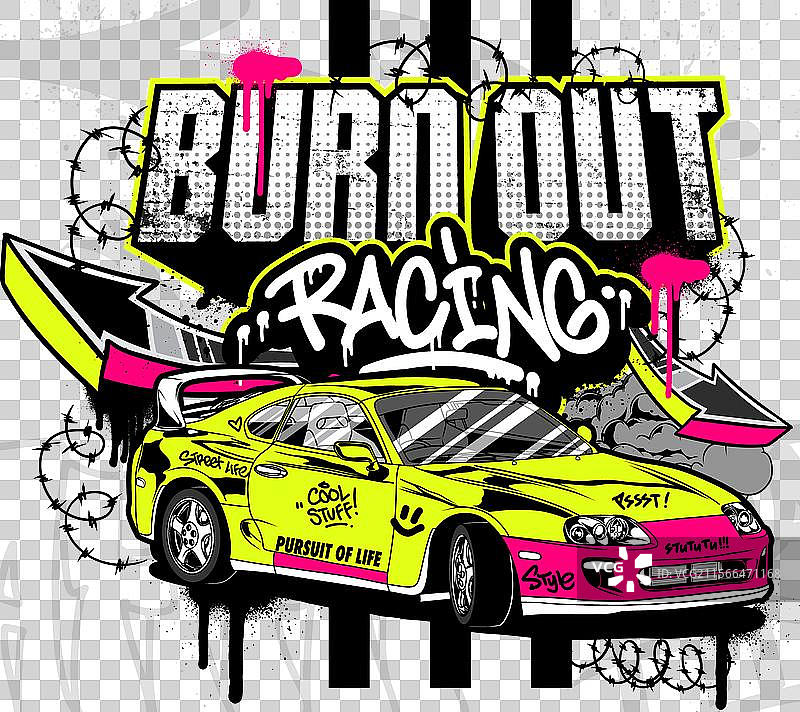 涂鸦汽车图片素材