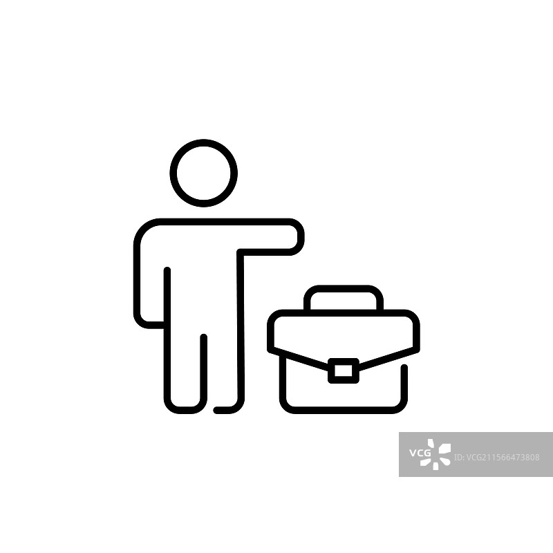 在城市中招手叫出租车的人，手里提着公文包图片素材