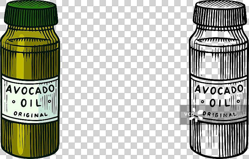 热带鳄梨有机护肤化妆品图片素材