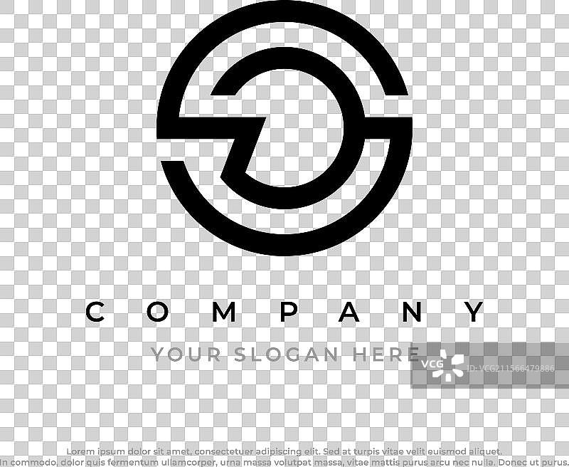 字母sd或ds的初始标志设计图片素材