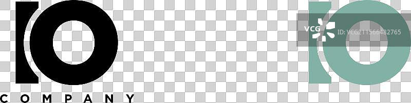 字母i和o的极简logo设计模板图片素材