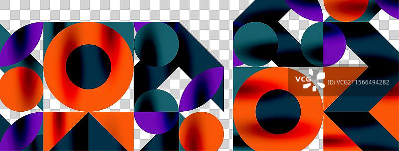 带阴影的金属色圆圈及其他元素图片素材