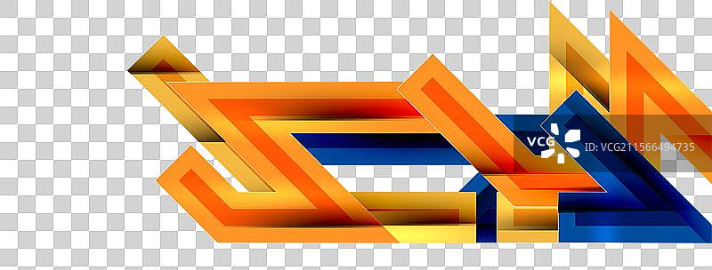 动态几何抽象背景中的锯齿线条图片素材