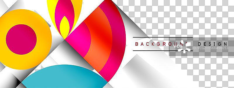 几何美丽的抽象圆形和花瓣图片素材