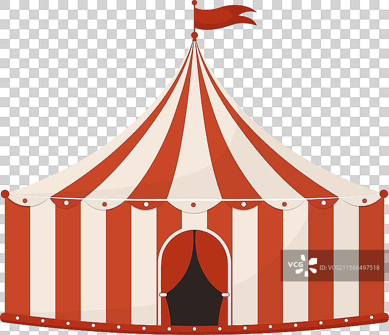 马戏团帐篷图标，游乐场和嘉年华的象征图片素材