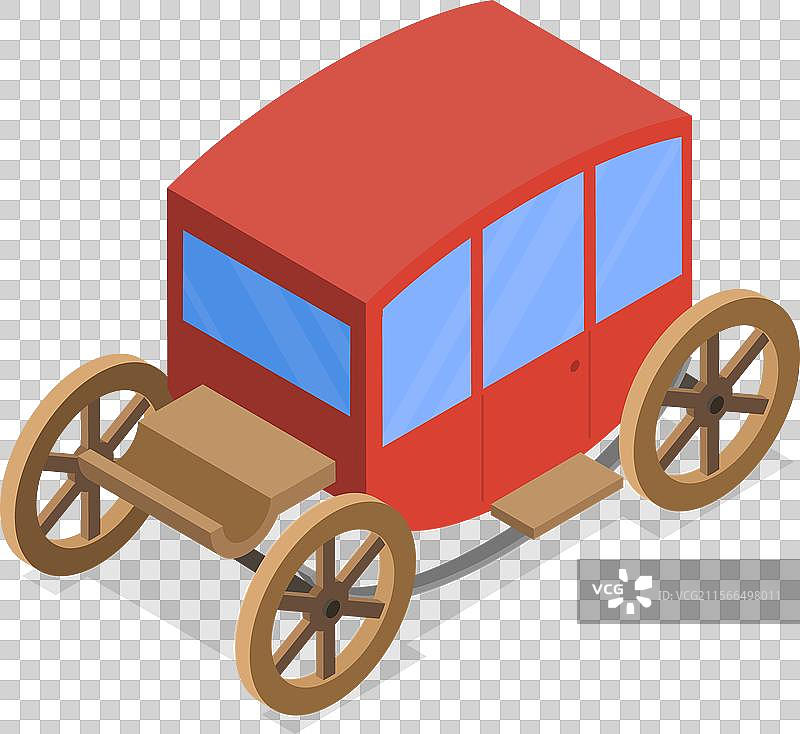 维多利亚时期的3D等距平面图集图片素材