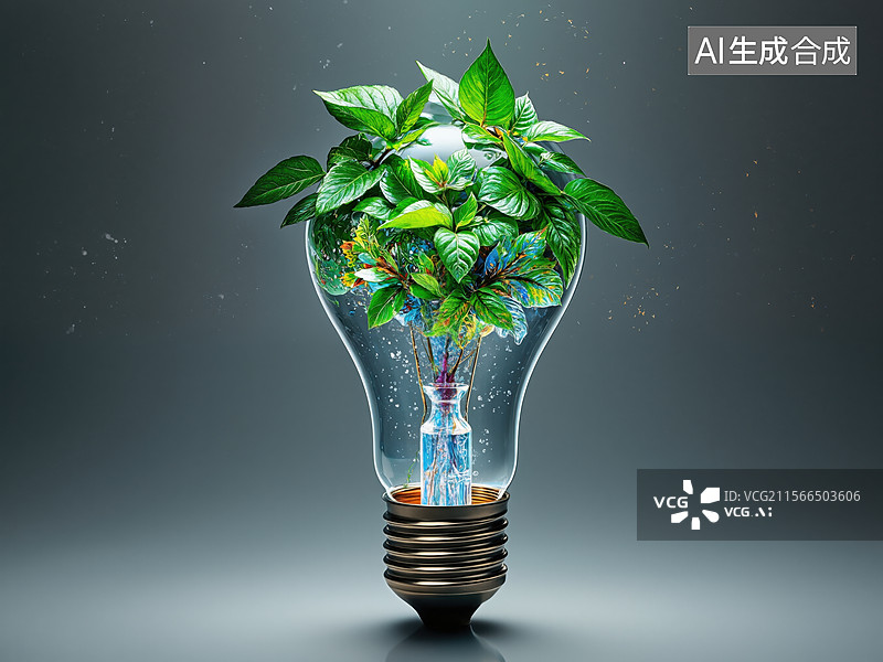 【AI数字艺术】绿色能源创新图片素材