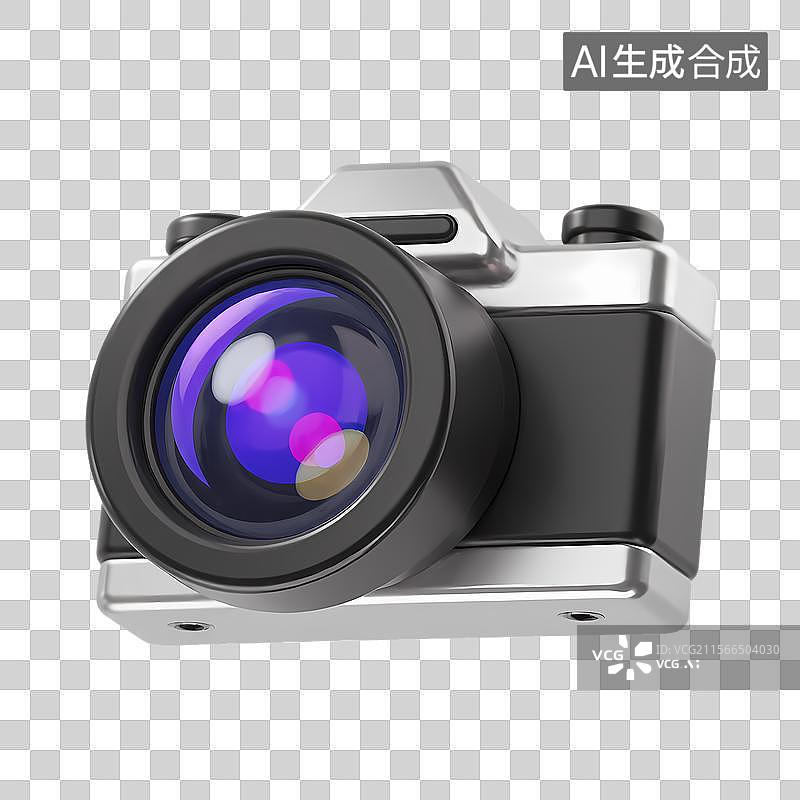 【AI数字艺术】复古胶片相机3D渲染图图片素材