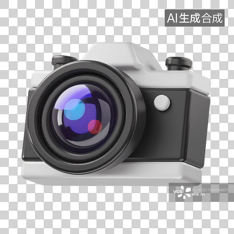 【AI数字艺术】复古胶片相机3D渲染图图片素材