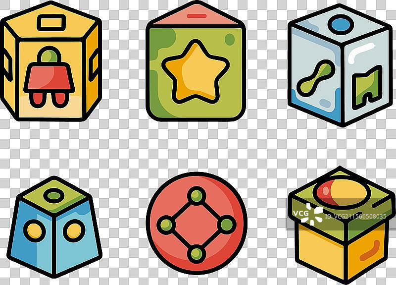 色彩缤纷的系列描绘图片素材