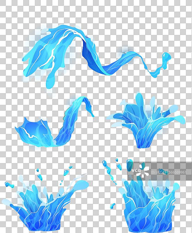 明亮的水花和图片素材