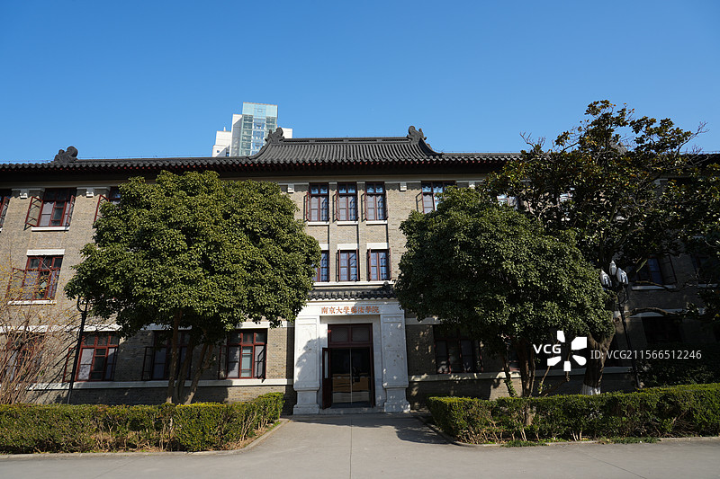 南京大学鼓楼校区北大楼图片素材