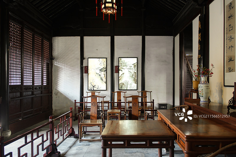 周庄古镇张厅玉燕堂图片素材