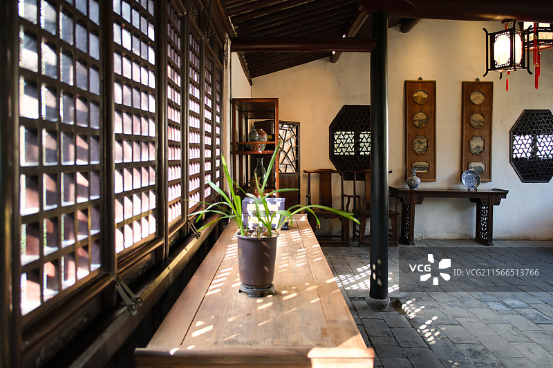 周庄古镇张厅书房图片素材