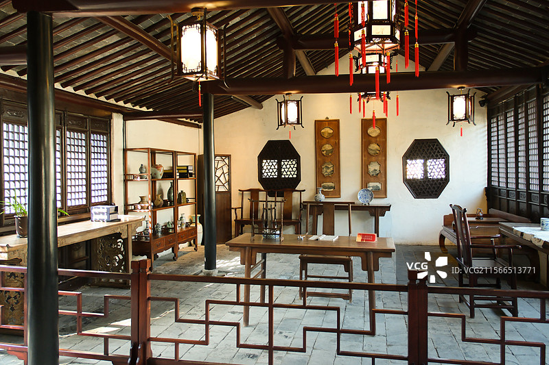 周庄古镇张厅书房图片素材