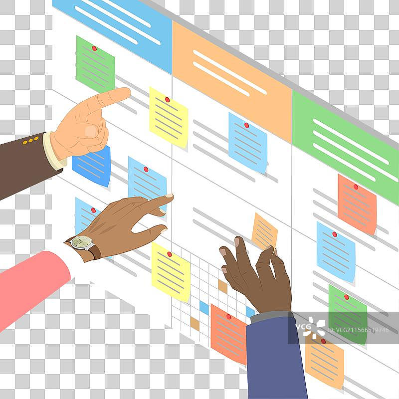 3D等距平面图的敏捷开发方法图片素材