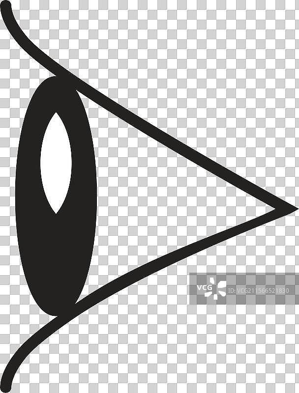 眼睛侧面视力图标图片素材