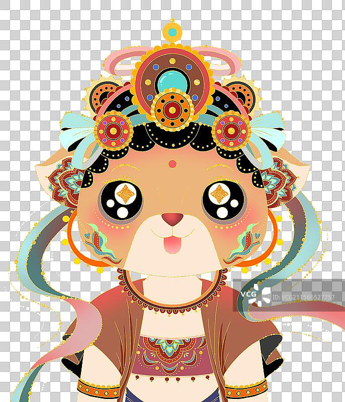 敦煌十二生肖戌狗卡通人物图片素材