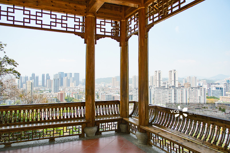 福州乌山福州乌山仰止亭图片素材