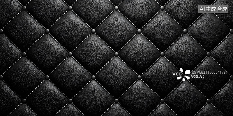 【AI数字艺术】高级感十足的黑色皮革，质感十足图片素材
