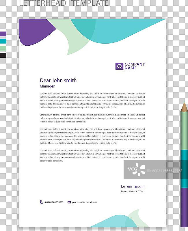 专业信头模板图片素材