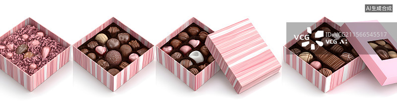 【AI数字艺术】巧克力 情人节图片素材