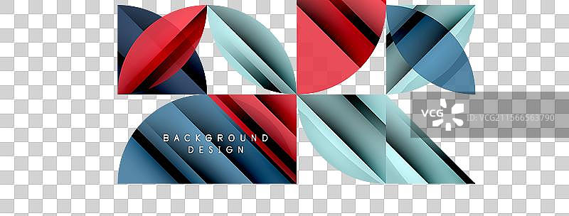 几何极简的圆形和圆形图案图片素材