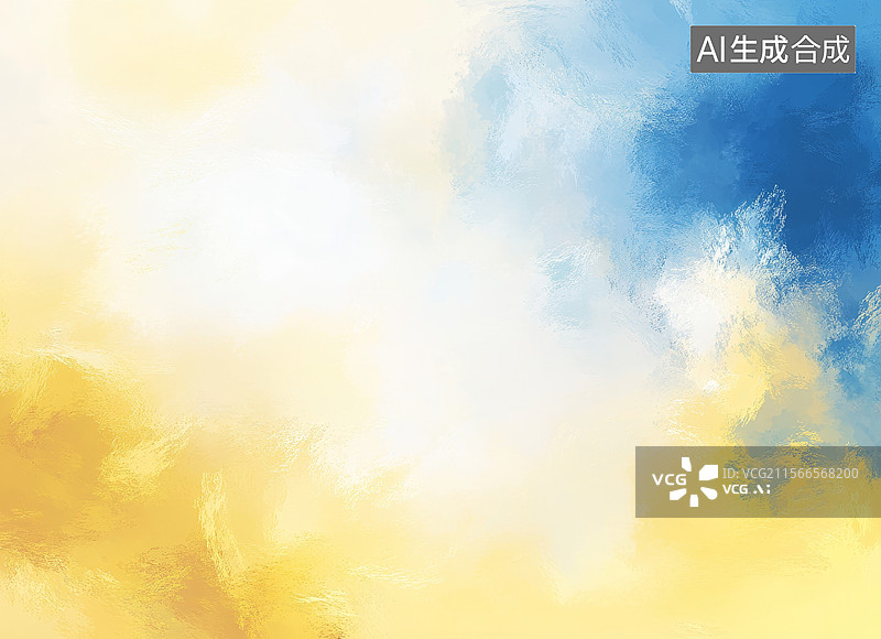 【AI数字艺术】黄蓝渐变抽象背景图片素材