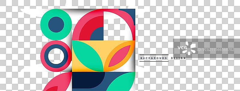 几何美丽的抽象圆形和花瓣图片素材