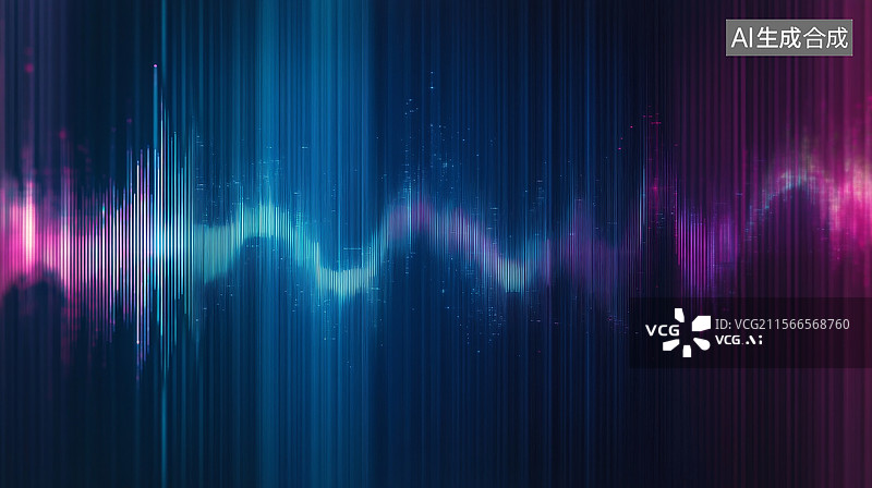 【AI数字艺术】抽象波形图图片素材