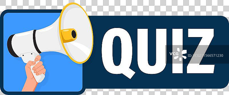 手持扩音器的测验发言者进行宣布图片素材