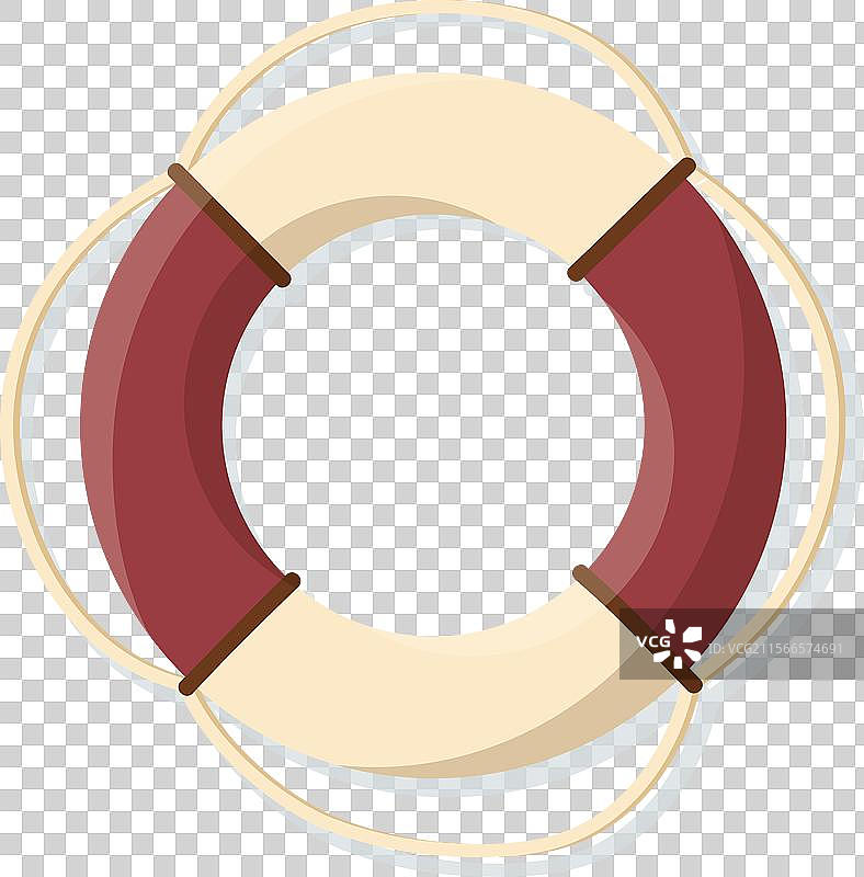 五彩缤纷的救生圈孤立在蓝色背景上图片素材