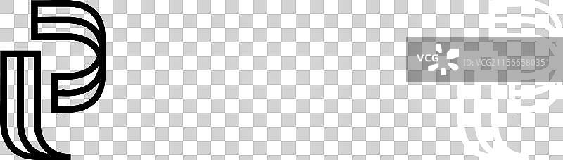 现代独特的字母P标志设计图片素材