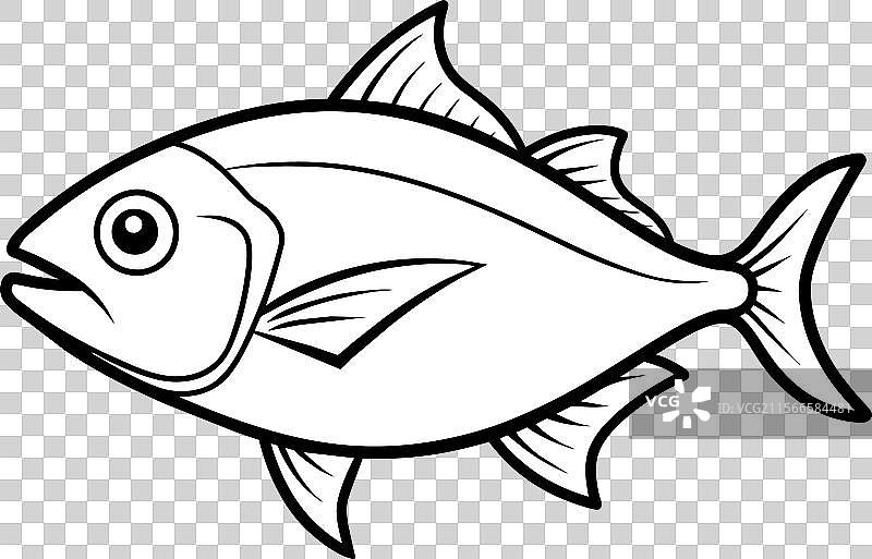 琥珀鲹鱼标志图标图片素材